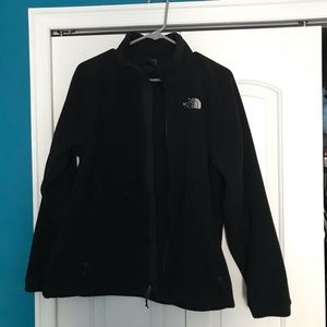 Northface black zip up fleece jacket
